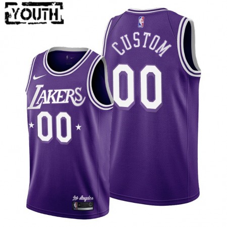 Maillot Basket Los Angeles Lakers Personnalisé Nike 2021-22 City Edition Throwback 60s Swingman - Enfant